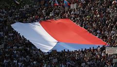 Demonstrace na Václavském námstí je ji pátá od dubna.