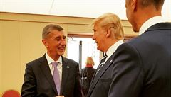 Babiš se během oslav v Anglii setkal s Trumpem. Probíral s ním vztahy Česka a USA