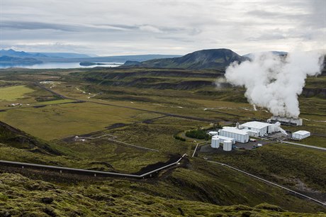 Vulkanický masiv Hengill na Islandu