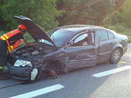 U Nevojic na Vykovsku se srazilo auto s kamionem. Píiny nehody se vyetují.