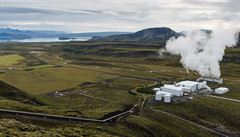 Vulkanický masiv Hengill na Islandu