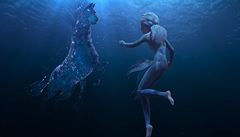 Elsa se stetává s vodním konm. Snímek Ledové království 2. Reie: Chris Buck,...