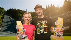 Vítzové obou kategorií Adéla Stránská a Jakub iarnik.