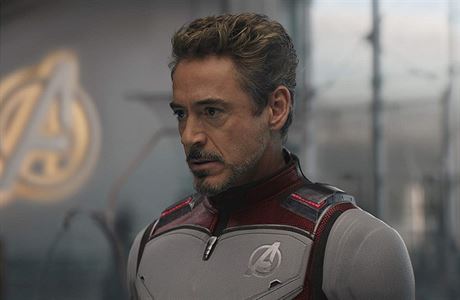 Robert Downey Jr. jako Tony Stark. snímek Avengers: Endgame (2019). Reie:...
