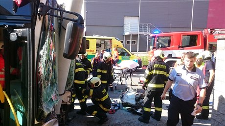 Pi dopravní nehod trolejbusu v eských Budjovicích bylo 24. ervna 2019...