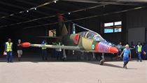 Nigerijsk vzdun sly pevzaly opraven esk stroje L-39 pi slavnostn...