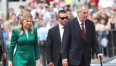 Prezidentka Slovenské republiky Zuzana aputová po boku eského prezidenta...