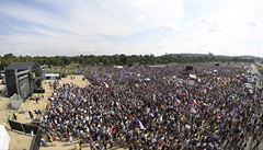 V Praze na Letné se odpoledne seli úastníci demonstrace za nezávislost...