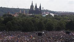 Na minulý protest proti Beneové a Babiovi na Václavském námstí podle...