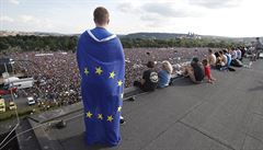 Demonstrace na Letné.