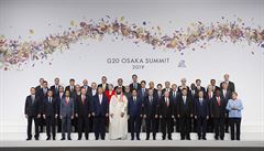 Spole�ná fotografie �elních p�edstavitel� jednotlivých stát� G20.