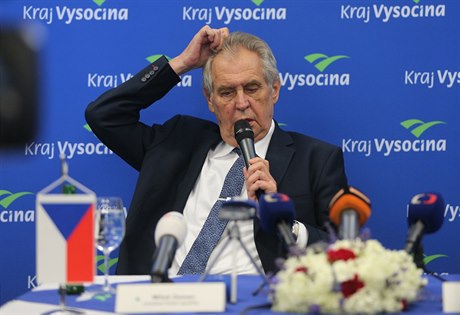 Prezident Milo Zeman bhem návtvy Vysoiny.