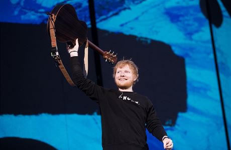 Ed Sheeran na koncert v praskch Letanech.