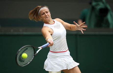 Karolna Muchov ve tvrtfinle Wimbledonu.