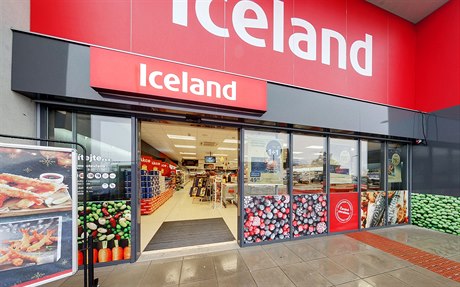 Supermarket etzce Iceland v íanech.