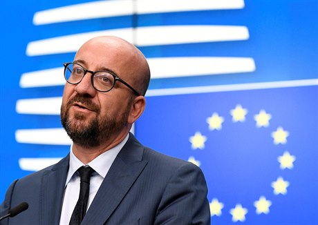 Belgický premiér Charles Michel na summitu EU