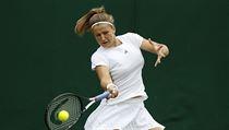 Karolna Muchov na pjmu ve Wimbledonu