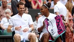 Wimbledon, mix: Serena Williamsová a Andy Murray si zápasy zatím zjevn náramn...