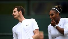Wimbledon, mix: Serena Williamsová a Andy Murray hledají cestu kudy na soupee.