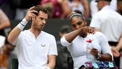 Wimbledon, mix: Serena Williamsová a Andy Murray vymýlejí taktiku i bhem...