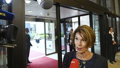 Rakouská prozatimní kancléka Brigitte Bierlein na evropském summitu v Bruselu.