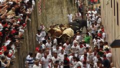 Po osm dní se v�dy ráno konají b�hy s býky, které pak odpoledne �eká smrt p�i...
