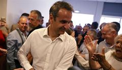 Kyriakos Mitsotakis a jeho Nová demokracie zvítzila v eckých parlamentních...