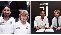 Pavel Nedvd a Gianluigi Buffon jsou i po 18 letech po svém boku v Juventusu