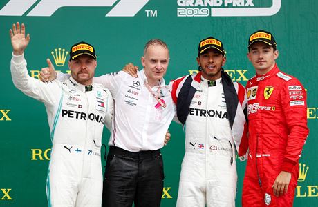 Formule 1, Velk cena Velk Britnie, Silverstone: zleva Valtteri Bottas,...