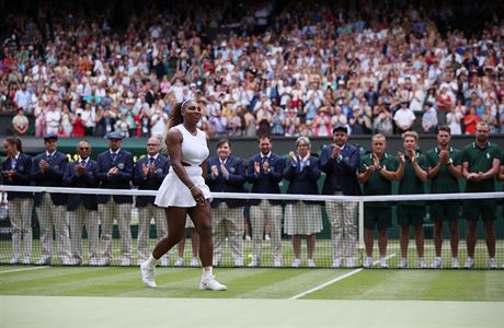 Serena Williamsová na závreném ceremoniálu