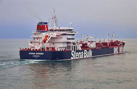 Britský tanker Stena Impero.