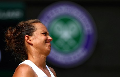 Barbora Strýcová na Wimbledonu.