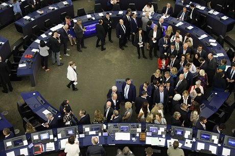 lenové europarlamentu volí v tajné volb nového éfa nejvyího evropského...