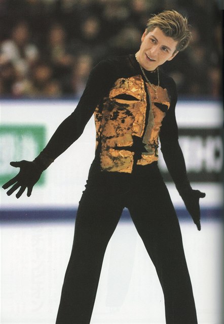Alexej Jagudin na olympiádě v Salt Lake City, kde vyhrál zlato