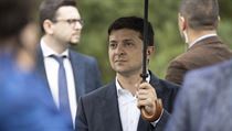 Ukrajinsk prezident Volodymyr Zelenskyj na nvtv Pripjati.