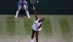 Wimbledon - semifinále Strýcová vs. Williamsová: Amerianka pi servisu.
