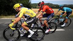 Rohan Dennis bhem etapy na Tour de France.