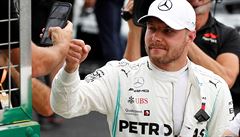 Bottas opanoval kvalifikaci v rekordnm ase, domc Hamilton dojel tsn druh