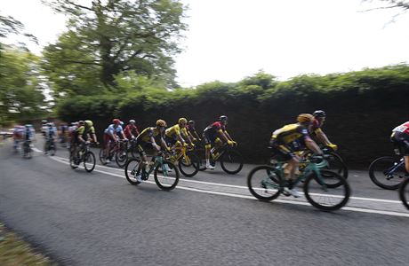 Peloton Tour de France m na Champs-lyses.