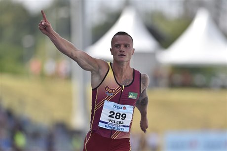 Jan Veleba časem 10,16 vyrovnal český rekord v běhu na 100 m.