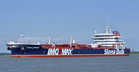 Britský ropný tanker Stena Impero.