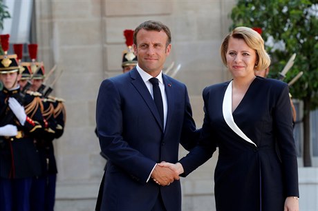 Emmanuel Macron a Zuzana aputova