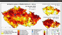 Mapa intenzity sucha v R.