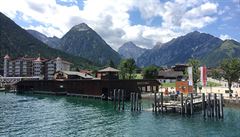 Achensee - p�ístavi�t� v Pertisau.