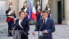 Zuzana aputová a Emmanuel Macron