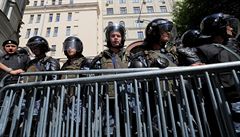 V Moskv byla kvli protestu posílena bezpenostní opatení, jet ped...