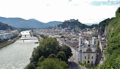 Výhled na Salzburg.