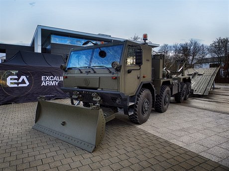 Mostní automobil AM-70EX z produkce české zbrojovky Excalibur Army.