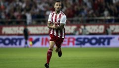 Olympiakos Pireus vs. Plze: Guilherme slaví první gól eckého klubu.