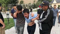 V rezidenci kyrgyzského exprezidenta Almazbeka Atambajeva se stetli jeho...